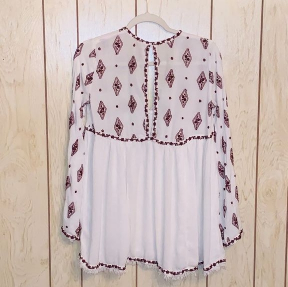 FREE PEOPLE white blouse XS - Picture 4 of 9